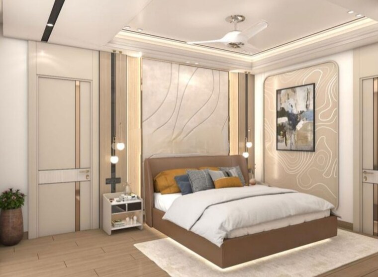 Bedroom, rishita-mulberry-villas 4 Bedroom 3200 Sq.Ft. Apartment In Sushant Golf City Lucknow 10350632