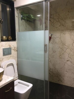 Bathroom in 1 BHK Apartment at Ajmera Bhakti Park Sector I and II, Bhakti Park – for Rent