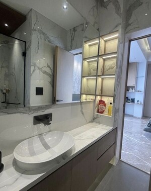 Bathroom in 4 BHK Apartment at Indiabulls Sky Forest, Lower Parel – for Rent