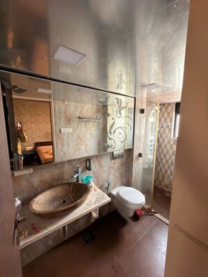 Bathroom in 2 BHK Apartment at Shree Mahavir Darshan, Lower Parel – for Rent