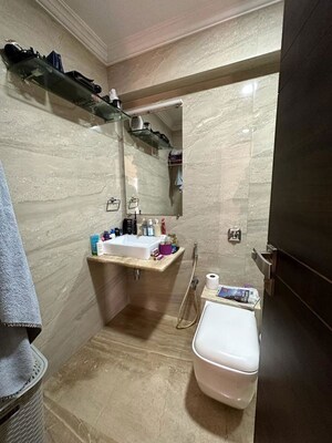 Bathroom in 3 BHK Apartment at Pegasus Apartment, Santacruz West – for Rent