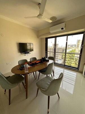 Dining area in 3 BHK Apartment at Pegasus Apartment, Santacruz West – for Rent