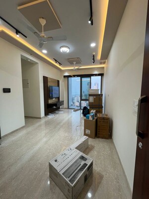 Living Room in 3 BHK Apartment at Sumer Saraswati, Gamdevi – for Rent