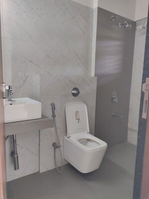 Bathroom in 3 BHK Apartment at Rucha Stature, Dhayari – for Rent