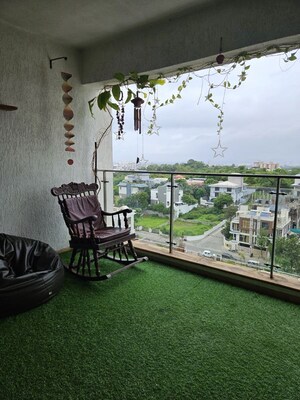 Balcony in 3 BHK Apartment at Acropolis Purple Nine Hills, Kondhwa – for Rent