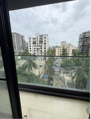 Balcony in 3 BHK Apartment at S Raheja New Light, Khar West – for Rent