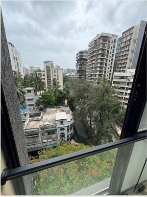 Balcony in 3 BHK Apartment at S Raheja New Light, Khar West – for Rent