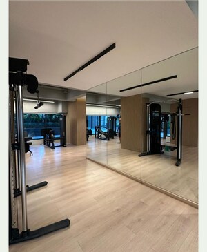 Gym in 3 BHK Apartment at S Raheja New Light, Khar West – for Rent