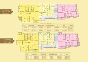 Floor Plan in 3 BHK Apartment at Dhirenpara – for Sale