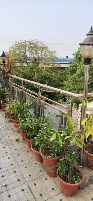 Balcony in 2.5 BHK Builder Floor at East Of Kailash – for Rent