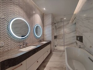 Bathroom in 3 BHK Apartment at Bhartiya City Leela Residences, Thanisandra Main Road – for Sale