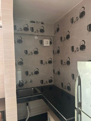 Kitchen in 1 RK Independent House at Kansal – for Rent