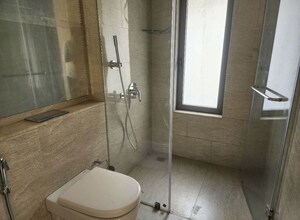 Bathroom in 3 BHK Apartment at Adani Ten BKC, Bandra East – for Rent
