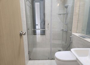 Bathroom in 3 BHK Apartment at Adani Ten BKC, Bandra East – for Rent