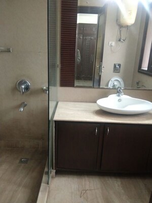Bathroom in 4 BHK Builder Floor at Panchsheel Park – for Sale