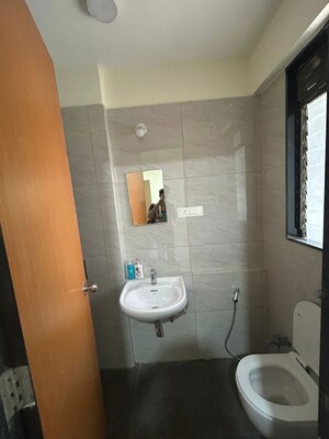Attached Bathroom in 2 BHK Apartment at Chandak 34 Park Estate, Goregaon West – for Rent