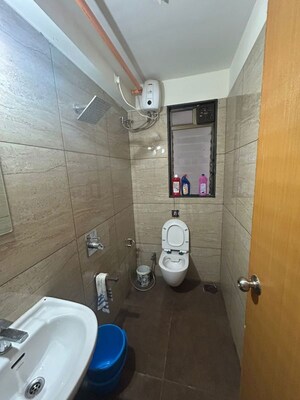 Bathroom in 2 BHK Apartment at Chandak 34 Park Estate, Goregaon West – for Rent