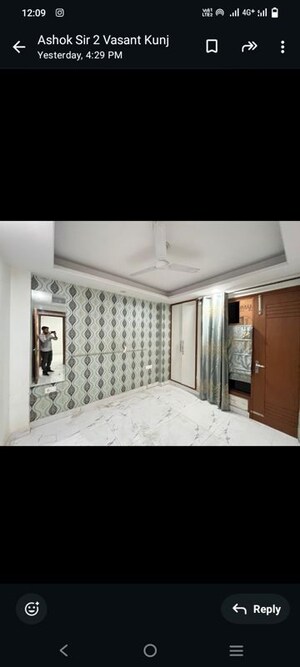 Bedroom in 2 BHK Builder Floor at Nangal Dewat – for Rent