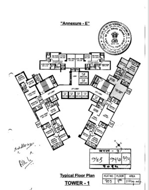 3 BHK Apartment – Map Location View at Sheth Auris Serenity Tower 1, Malad West - for Sale