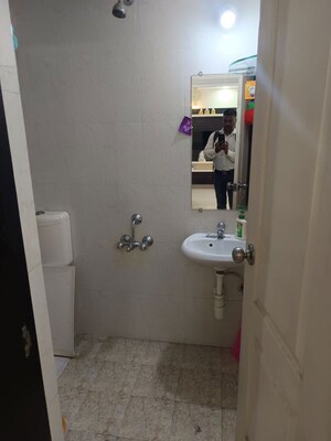 Bathroom in 3 BHK Apartment at Rustomjee Summit, Borivali East – for Rent