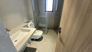 Bathroom in 3 BHK Apartment at Rustomjee Summit, Borivali East – for Rent