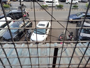 Balcony in 2 BHK Apartment at Lok Terraces, Vashi Sector 17 – for Rent