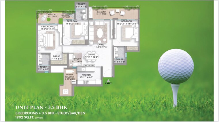 Master Plan, m3m-golf-hills 3 Bedroom 1902 Sq.Ft. Apartment In Sector 79 Gurgaon 10351831