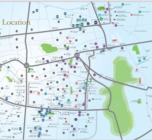 3.5 BHK Builder Floor – Map Location View at M3M Antalya Hills, Sector 79 - for Sale