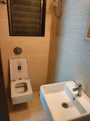 Bathroom in 1 BHK Apartment at Dedhia Elita, Ghodbunder Road – for Rent