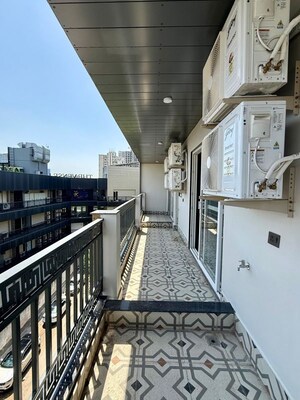 Balcony in 1 BHK Builder Floor at Sushant Lok Iii – for Rent