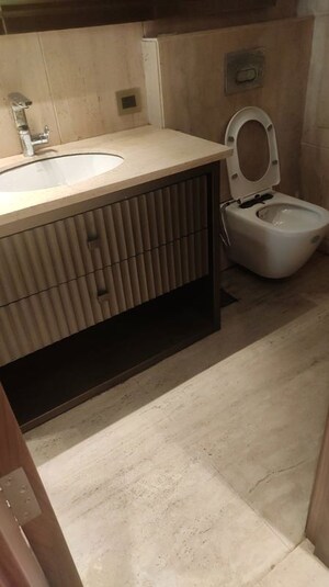 Bathroom in 3 BHK Builder Floor at Jangpura – for Rent