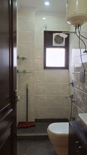 Bathroom in 3 BHK Builder Floor at Old Rajinder Nagar – for Rent