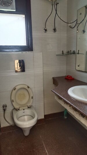 Bathroom in 3 BHK Builder Floor at Old Rajinder Nagar – for Rent
