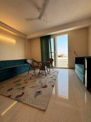 Living Room in 1 BHK Apartment at Chattarpur – for Rent