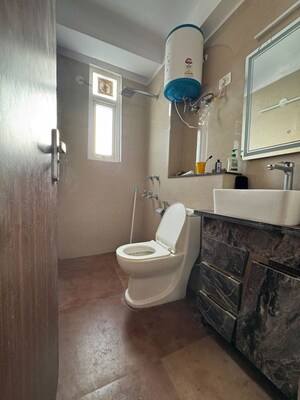 Bathroom in 1 BHK Apartment at Chattarpur – for Rent