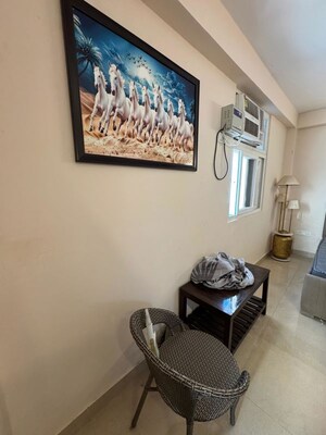 Living Room in 1 BHK Apartment at Chattarpur – for Rent