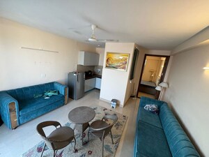 Living Room in 1 BHK Apartment at Chattarpur – for Rent
