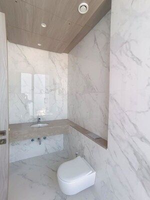 Bathroom in 3 BHK Apartment at Hubtown 25 South, Prabhadevi – for Rent