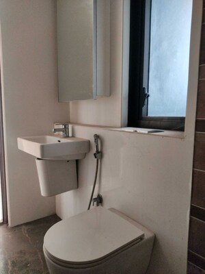 Bathroom in 2 BHK Apartment at Sandesh Nagar – for Rent