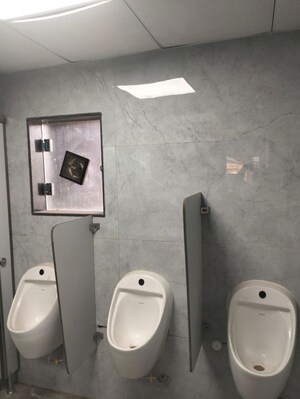 Bathroom in  Office Space at Akshar Business Park, Vashi Sector 19f – for Rent