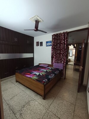 Bedroom in 2 BHK Builder Floor at Kalkaji – for Rent