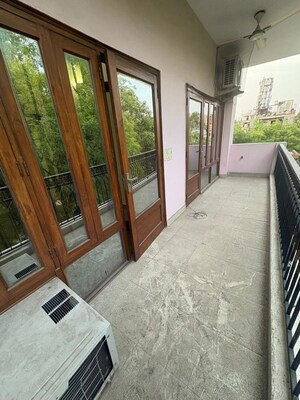 Balcony in 3 BHK Builder Floor at Kalkaji – for Rent