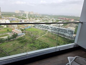 Balcony in 3.5 BHK Apartment at Panchshil Towers, Kharadi – for Rent