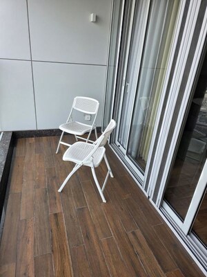 Balcony in 3.5 BHK Apartment at Panchshil Towers, Kharadi – for Rent