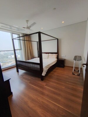 Bedroom in 3.5 BHK Apartment at Panchshil Towers, Kharadi – for Rent