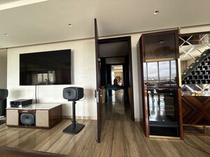 Living Room in 5 BHK Apartment at Panchshil Trump Towers, Kalyani Nagar – for Rent