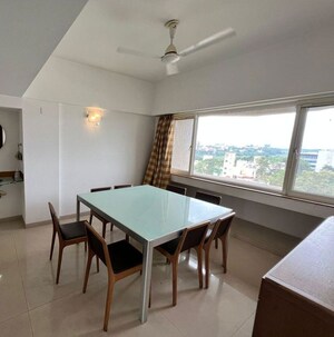 Dining area in 4 BHK Apartment at Waterfront Condominiums, Kalyani Nagar – for Rent