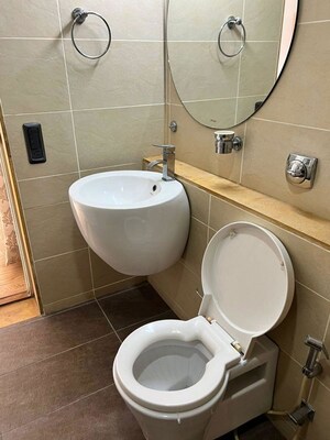 Bathroom in 4 BHK Apartment at Waterfront Condominiums, Kalyani Nagar – for Rent
