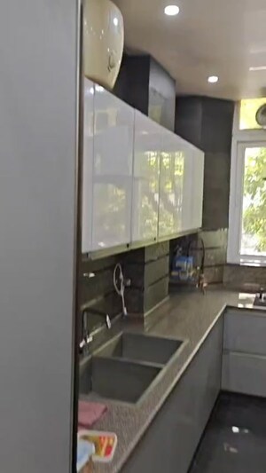 Kitchen in 3 BHK Builder Floor at New Rajinder Nagar – for Rent