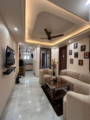 Living Room in 2 BHK Apartment at Saket – for Rent